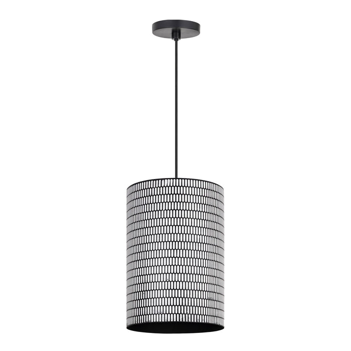 Shaka One Light Pendant in Black / White