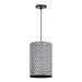 Shaka One Light Pendant in Black / White