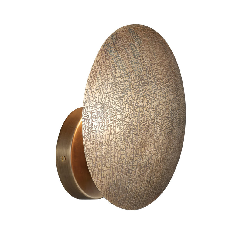 Aurelia One Light Wall Sconce in Weathered Brass