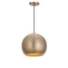 Aurelia One Light Mini Pendant in Weathered Brass