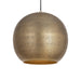 Aurelia One Light Pendant in Weathered Brass