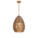 Gilda One Light Pendant in Antique Brass