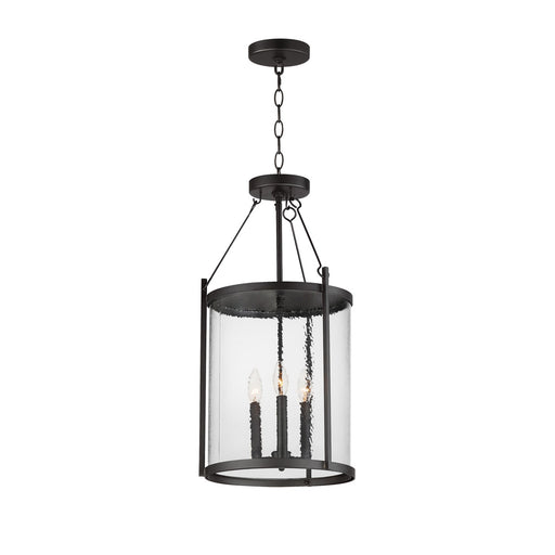 Belfry Three Light Pendant in Black