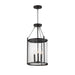 Belfry Three Light Pendant in Black