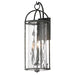 Del Mar Three Light Wall Sconce in Blacksmith