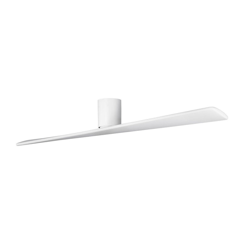 Plank Smart 72" Hugger Ceiling Fan in Matte White