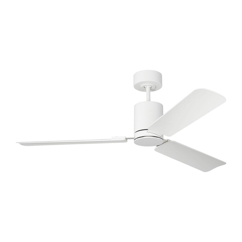 Cleancut Smart 54" LED Ceiling Fan in Matte White