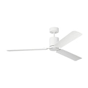 Cleancut Smart 62" LED Ceiling Fan in Matte White