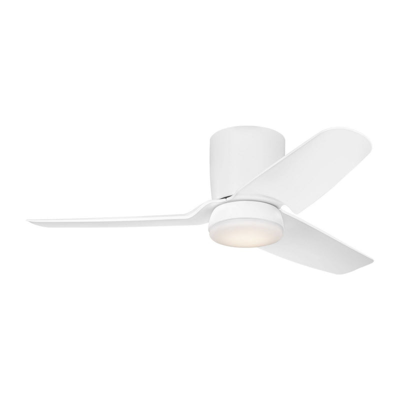 Colgin 44" LED Hugger Ceiling Fan in Matte White