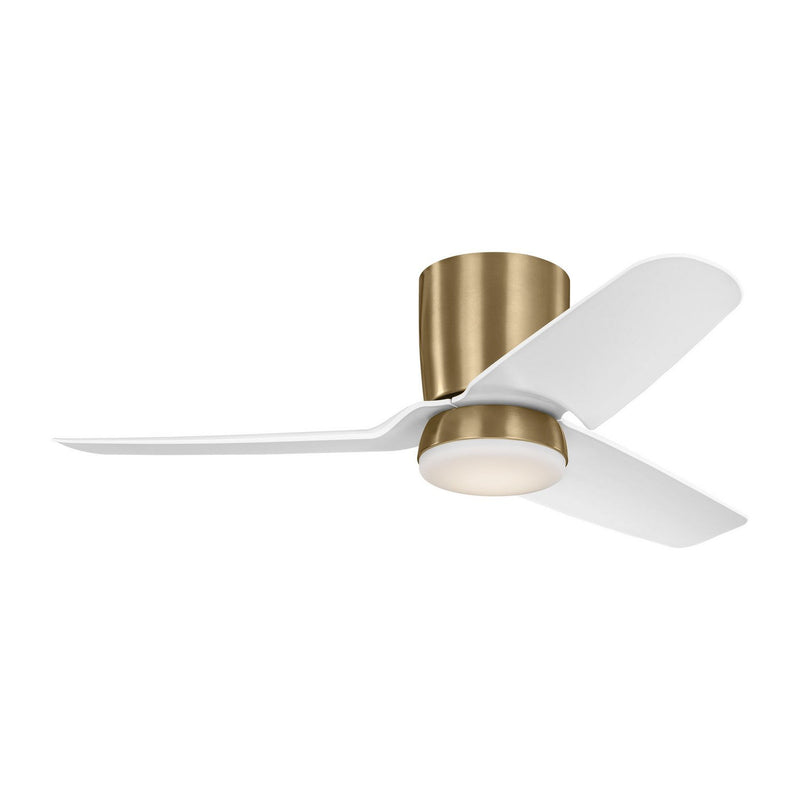 Colgin 44" LED Hugger Ceiling Fan in Satin Brass