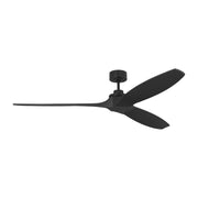 Collins Smart 70" Ceiling Fan in Midnight Black with Midnight Black Blades