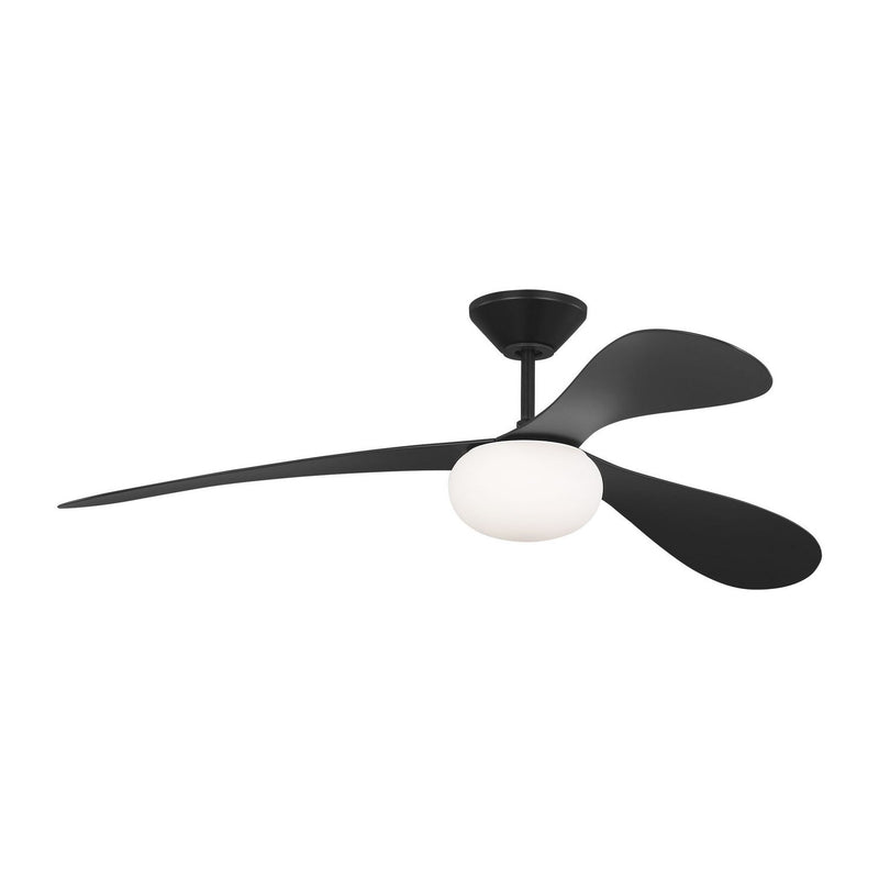 Drape Smart 58" LED Ceiling Fan in Midnight Black