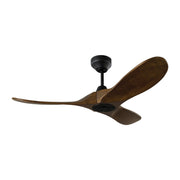 Maverick Smart 44" Ceiling Fan in Midnight Black with Dark Walnut Blades