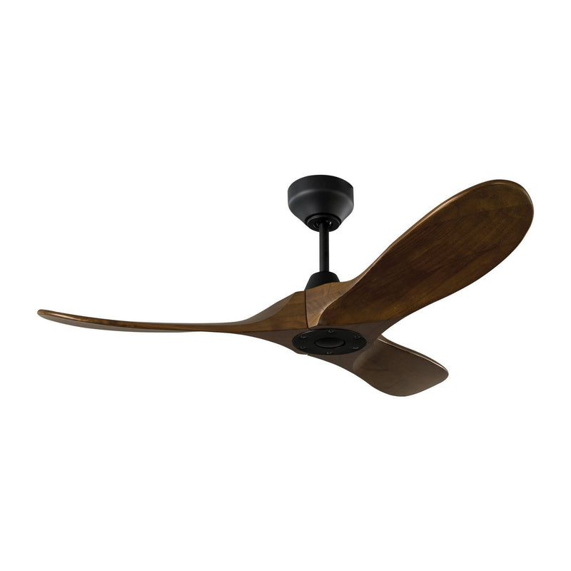 Maverick Smart 44" Ceiling Fan in Midnight Black with Dark Walnut Blades