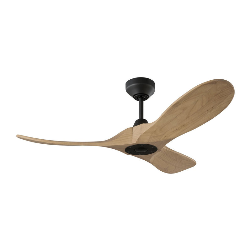 Maverick Smart 44" Ceiling Fan in Midnight Black with Natural Honey Blades