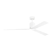 Peel Smart 66" LED Ceiling Fan in Matte White