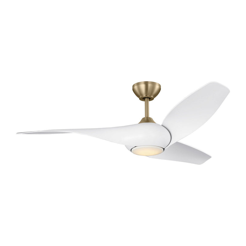Topan Smart 52" LED Ceiling Fan in Burnished Brass
