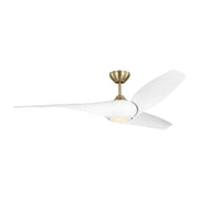 Topan Smart 60" LED Ceiling Fan in Burnished Brass