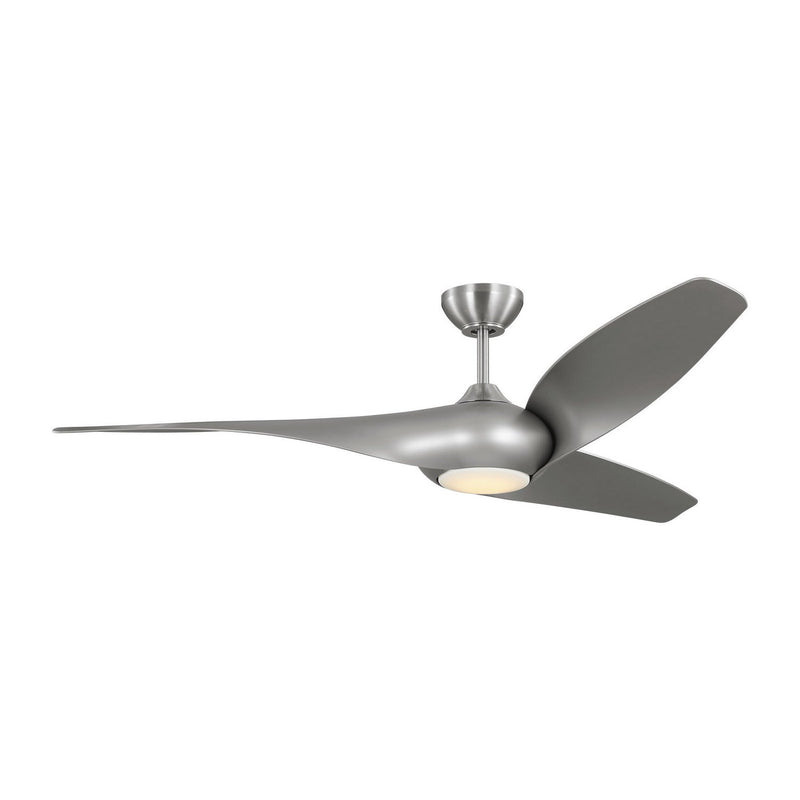 Topan Smart 60" LED Ceiling Fan in Brushed Steel