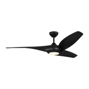 Topan Smart 60" LED Ceiling Fan in Midnight Black