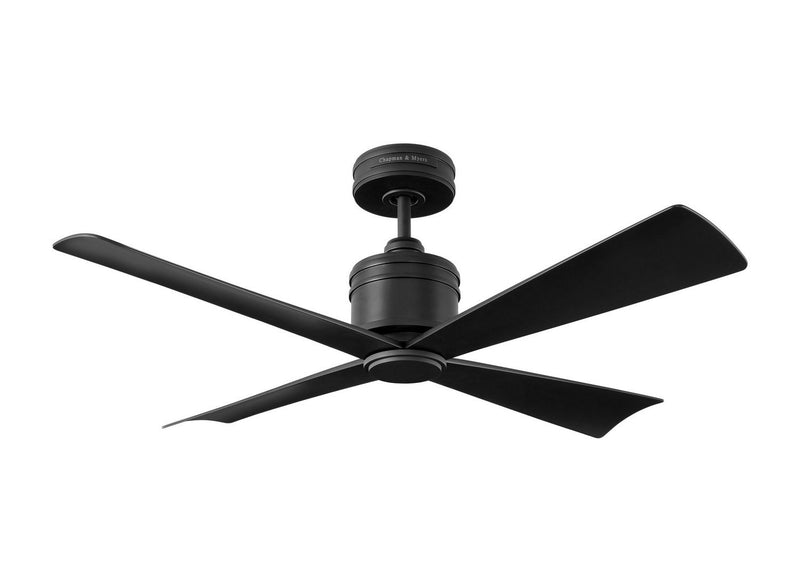 Launceton 44" Ceiling Fan in Midnight Black
