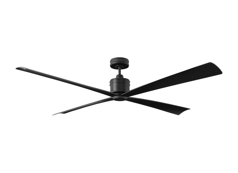 Launceton 72" Ceiling Fan in Midnight Black