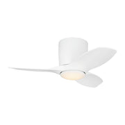 Titus 32" LED Hugger Ceiling Fan in Matte White