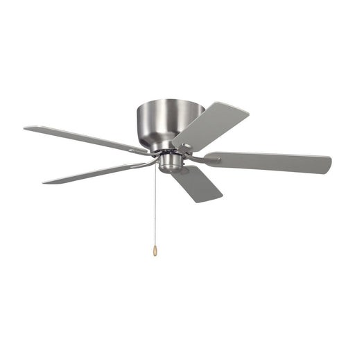 Linden 52" Hugger Ceiling Fan in Brushed Steel