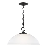 Geary Bowl Pendant in Midnight Black