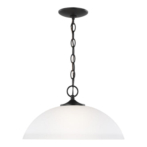 Geary Bowl Pendant in Midnight Black