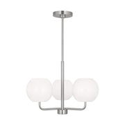 Rory 3-Light Chandelier in Brushed Steel