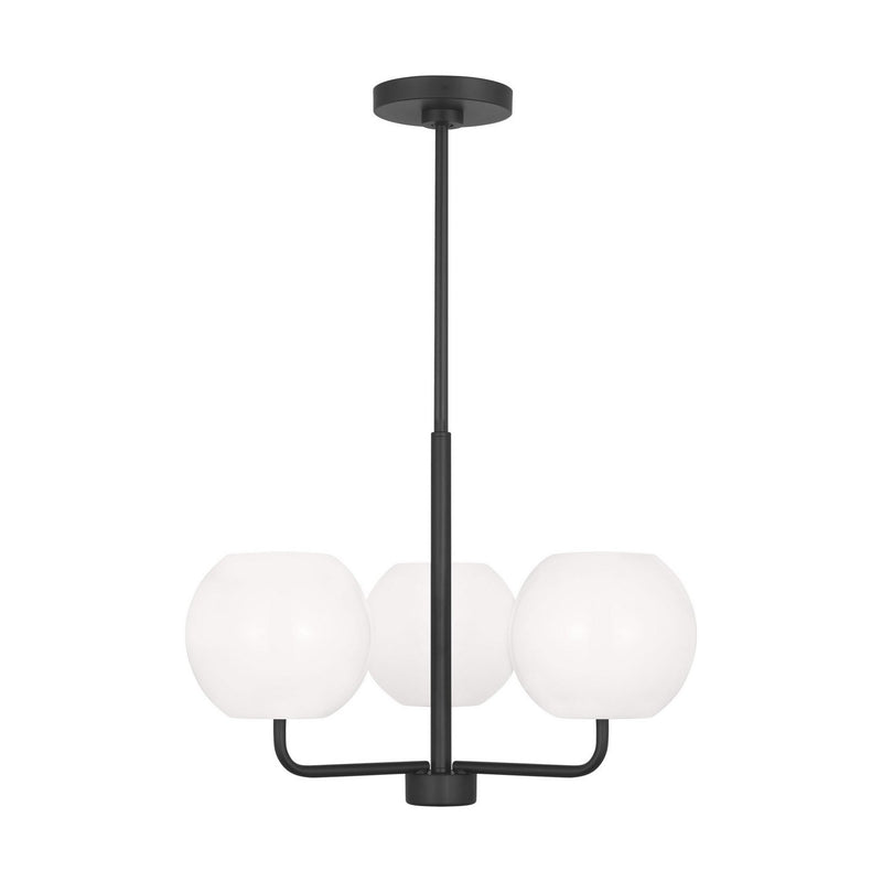Rory 3-Light Chandelier in Midnight Black