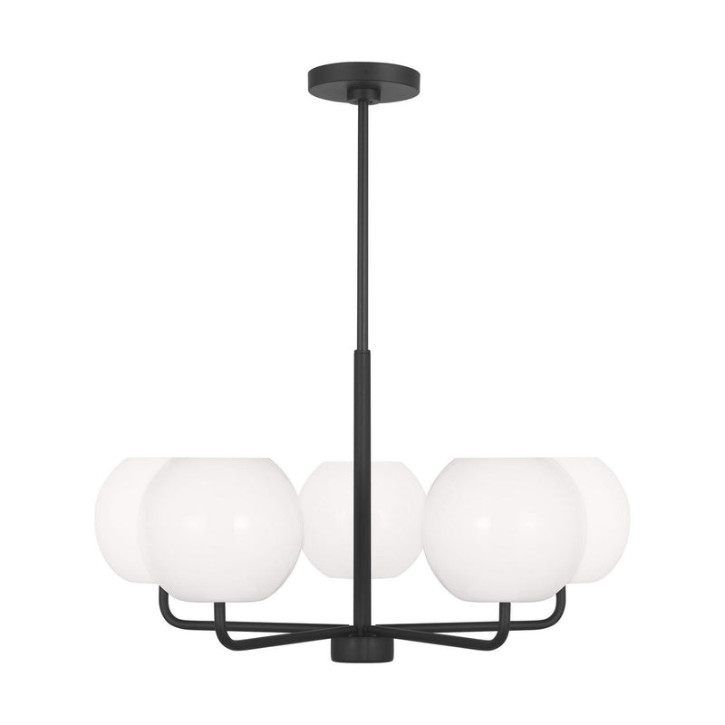 Rory 5-Light Chandelier in Midnight Black