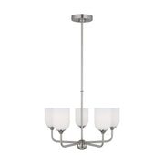 Emile 5-Light Chandelier in Brushed Steel
