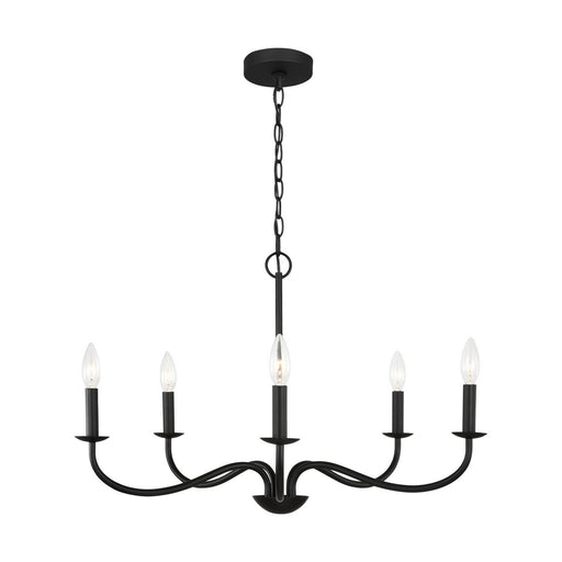 Abells 5-Light Chandelier in Midnight Black