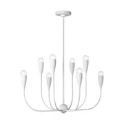 Maya 8-Light Chandelier in Matte White