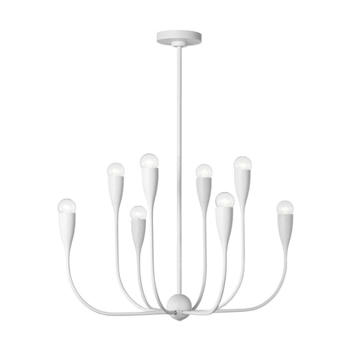 Maya 8-Light Chandelier in Matte White