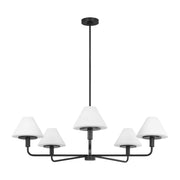 Mendota 5-Light Chandelier in Midnight Black