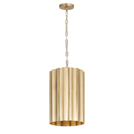 Allegra One Light Pendant in Weathered Brass