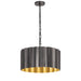 Allegra One Light Pendant in Gunmetal / Gold