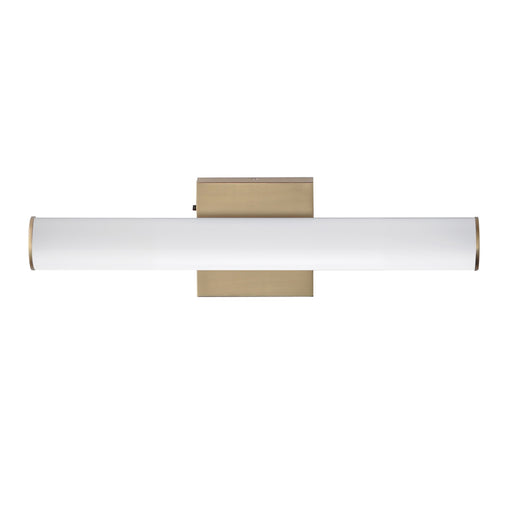 Rail 5CCT LED Bath Vanity in Natural Aged Brass