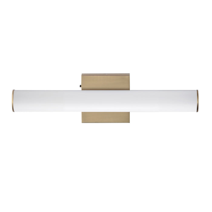 Rail 5CCT LED Bath Vanity in Natural Aged Brass