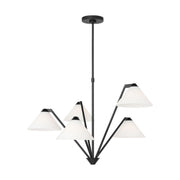 Werley 5-Light Chandelier in Midnight Black