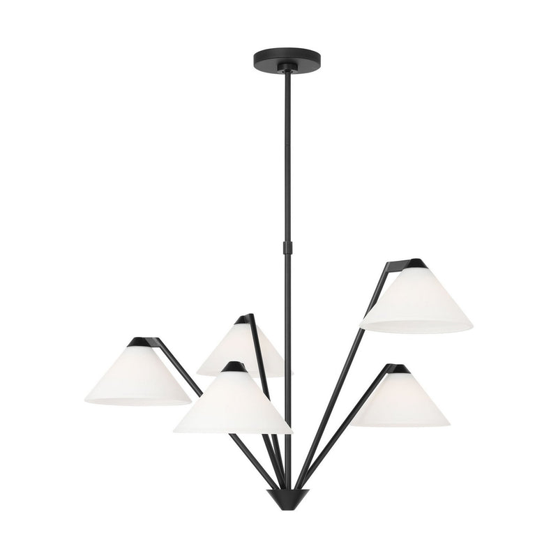 Werley 5-Light Chandelier in Midnight Black