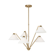 Werley 5-Light Chandelier in Satin Brass