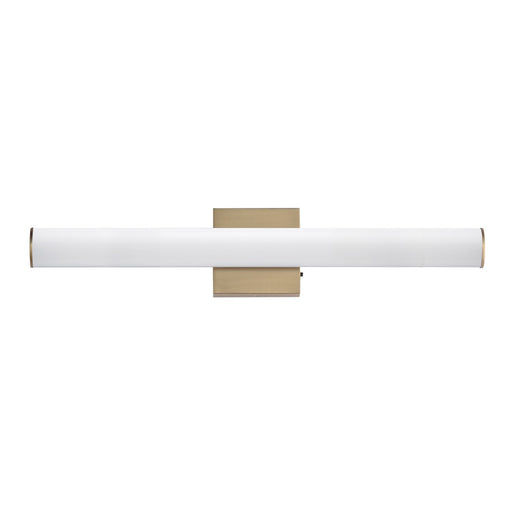 Rail 5CCT LED Bath Vanity in Natural Aged Brass