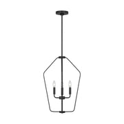 Kennan Small 4-Light Pendant in Midnight Black