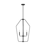 Kennan Large 4-Light Pendant in Midnight Black