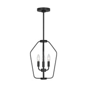 Kennan 3-Light Pendant in Midnight Black