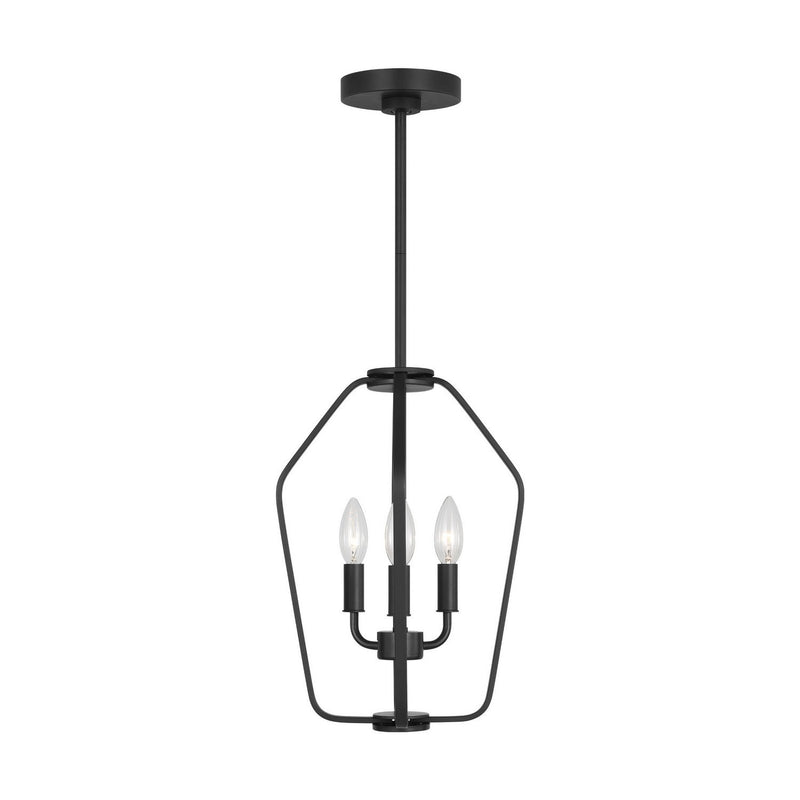 Kennan 3-Light Pendant in Midnight Black